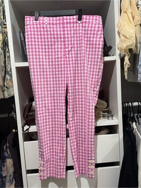 Pink Gingham polo Pants